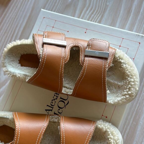 Alexander McQueen Shearling Lined Hybrid Sandal size 37 - Picture 3 of 12